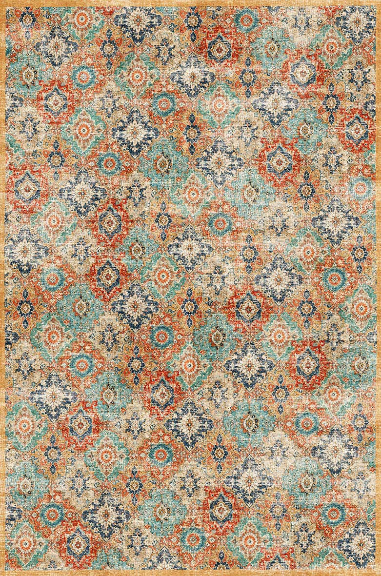 Mosaic Garden - Washable Rug - RP2015 (Custom Size)