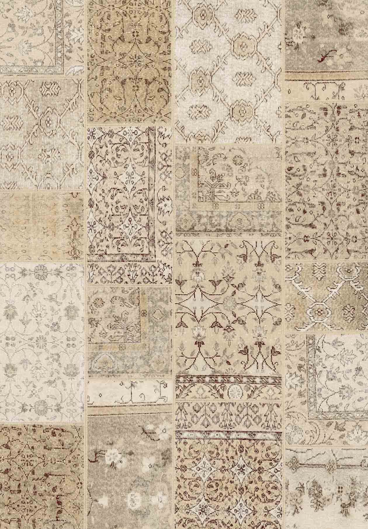 Patchwork Fade - Washable Rug - RP2018 (Custom Size)