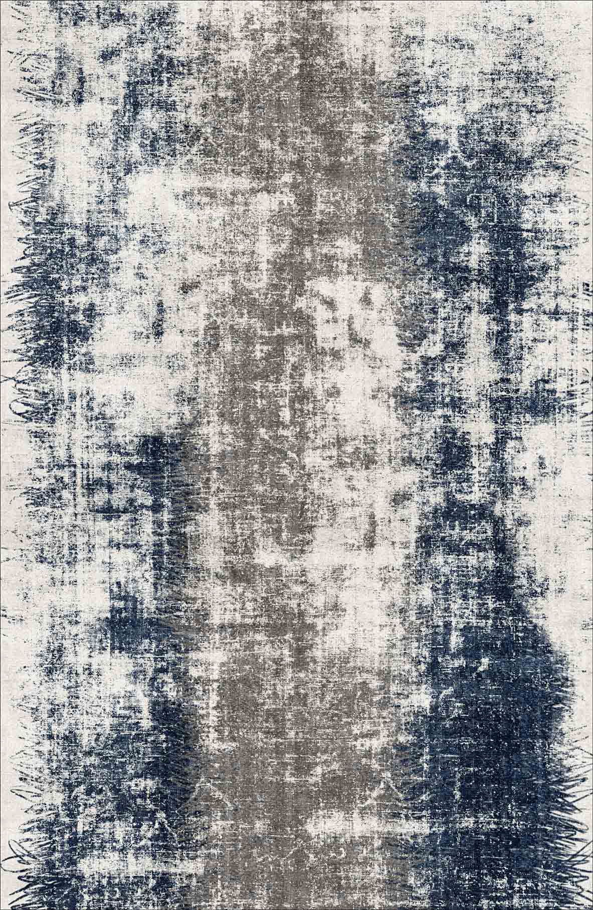 Indigo Storm - Washable Rug - RP2026 (Custom Size)