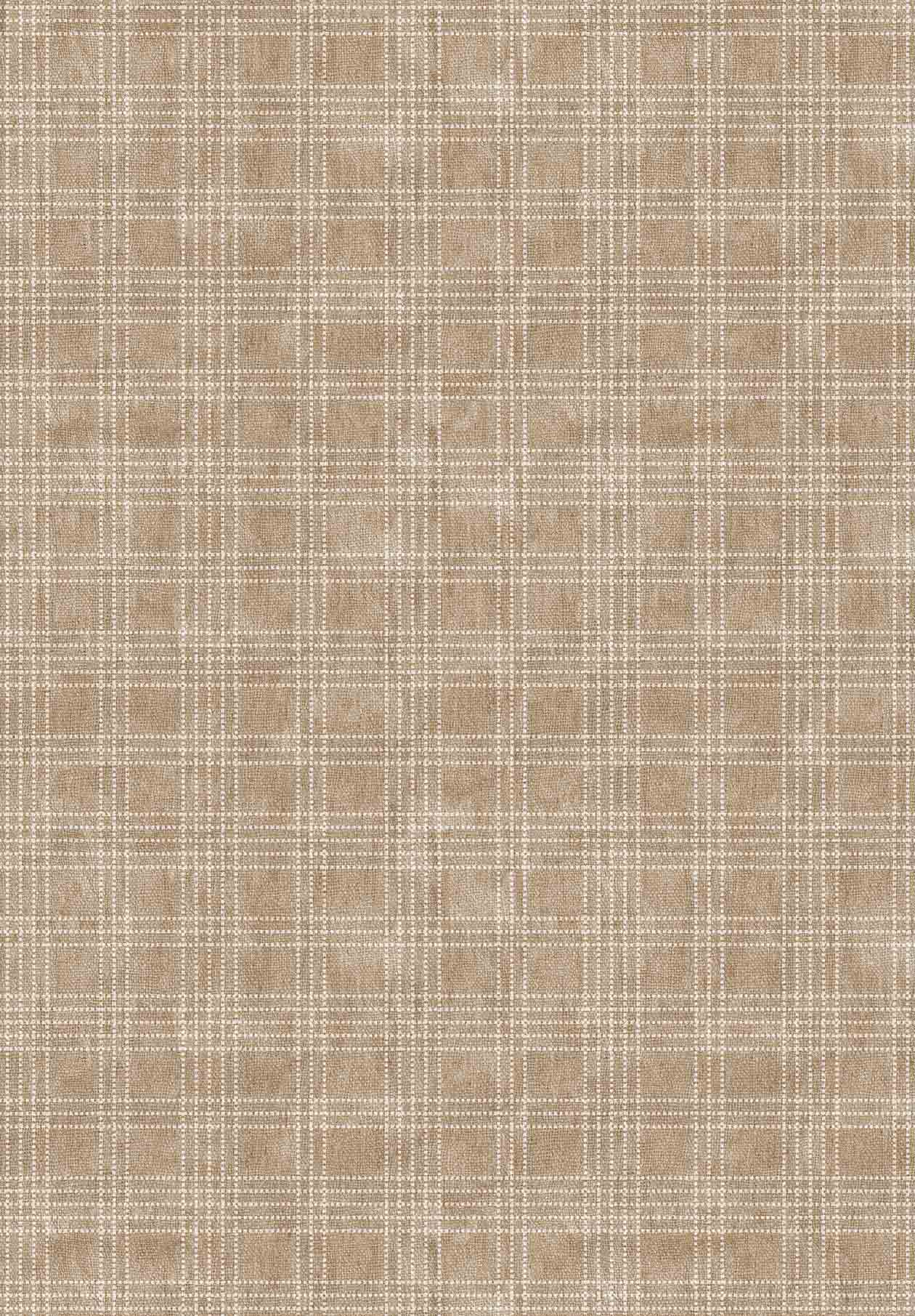 Caramel Plaid - Washable Rug - RP2031 (Custom Size)
