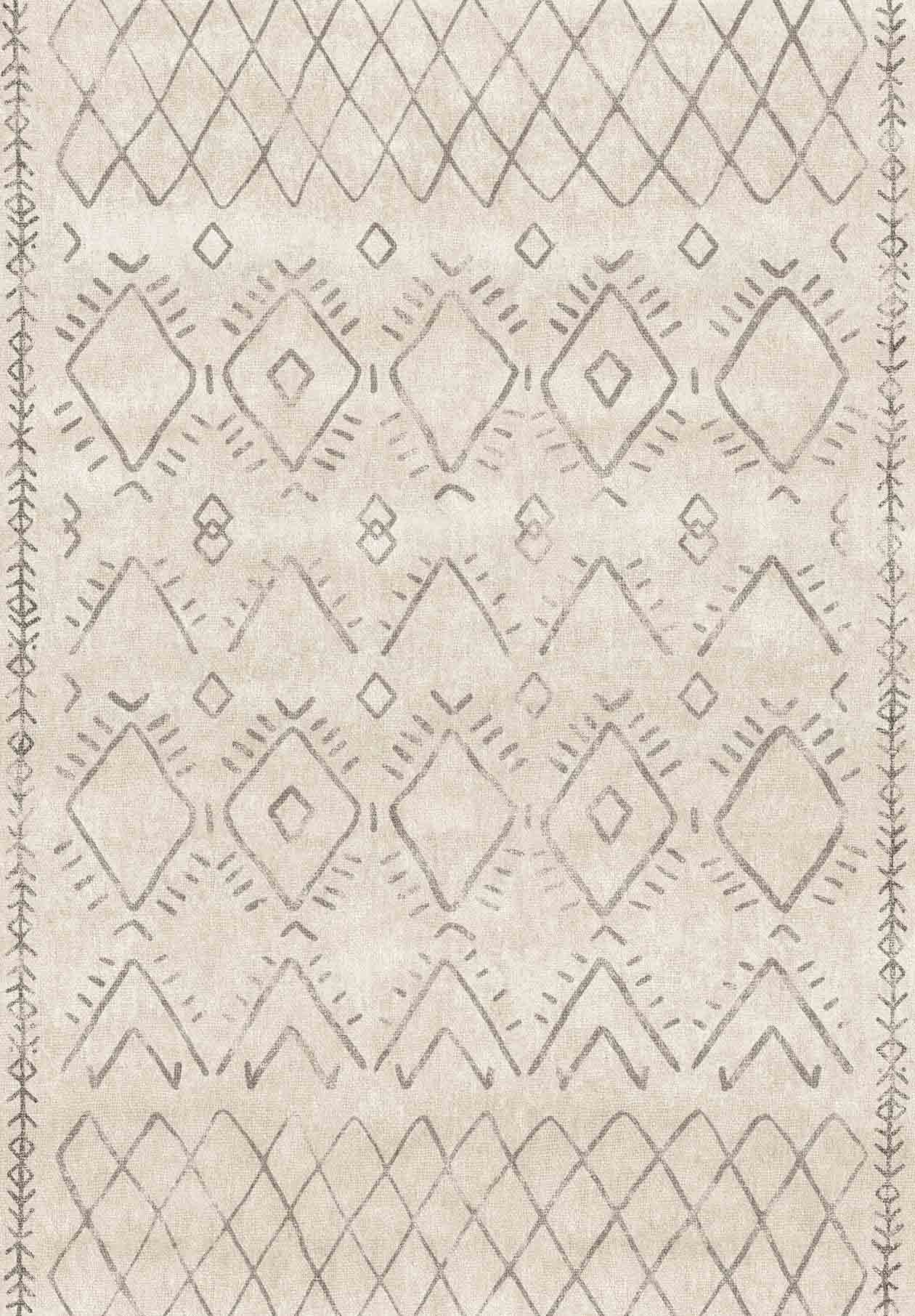 Berber Diamond - Washable Rug - RP2037 (Custom Size)