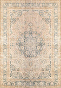 Porcelain Bloom - Washable Rug - RP2040 (Custom Size)