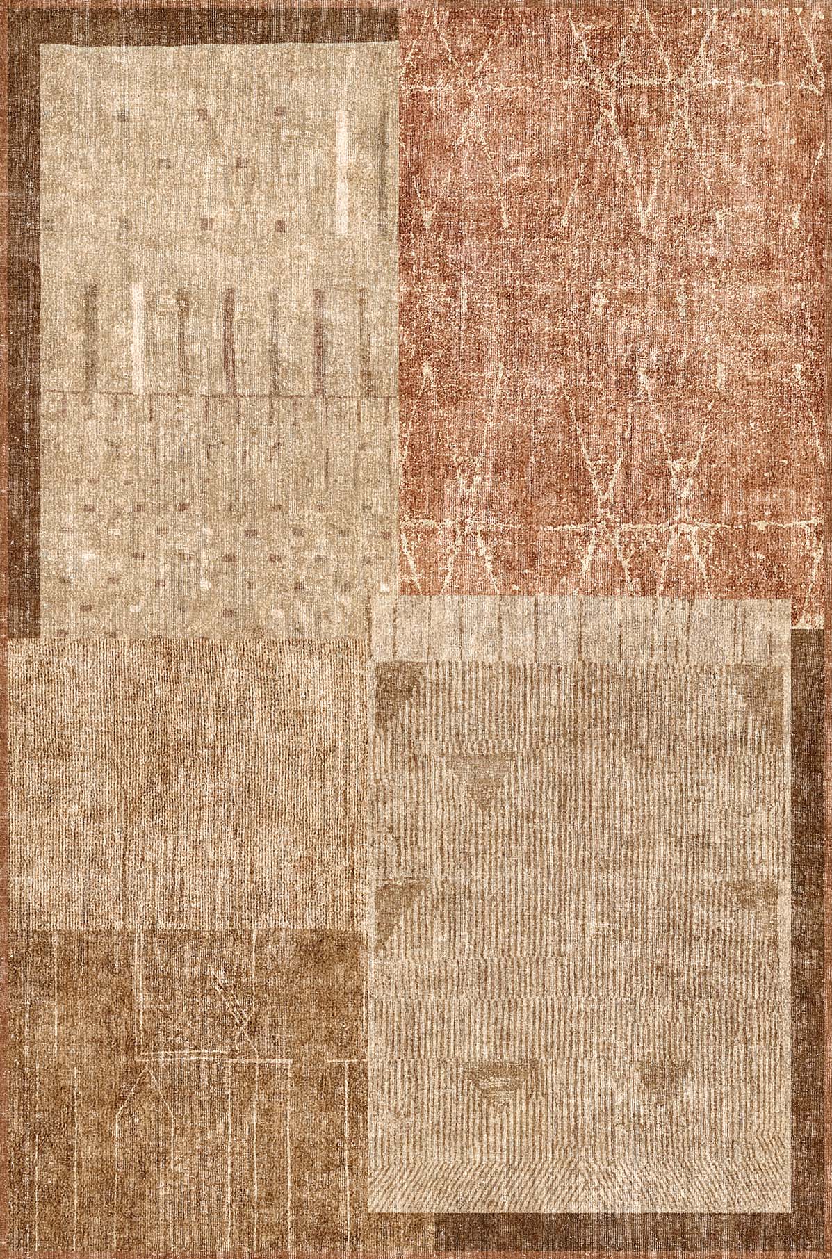 Gabbeh Trail - Washable Rug - RP2048 (Custom Size)