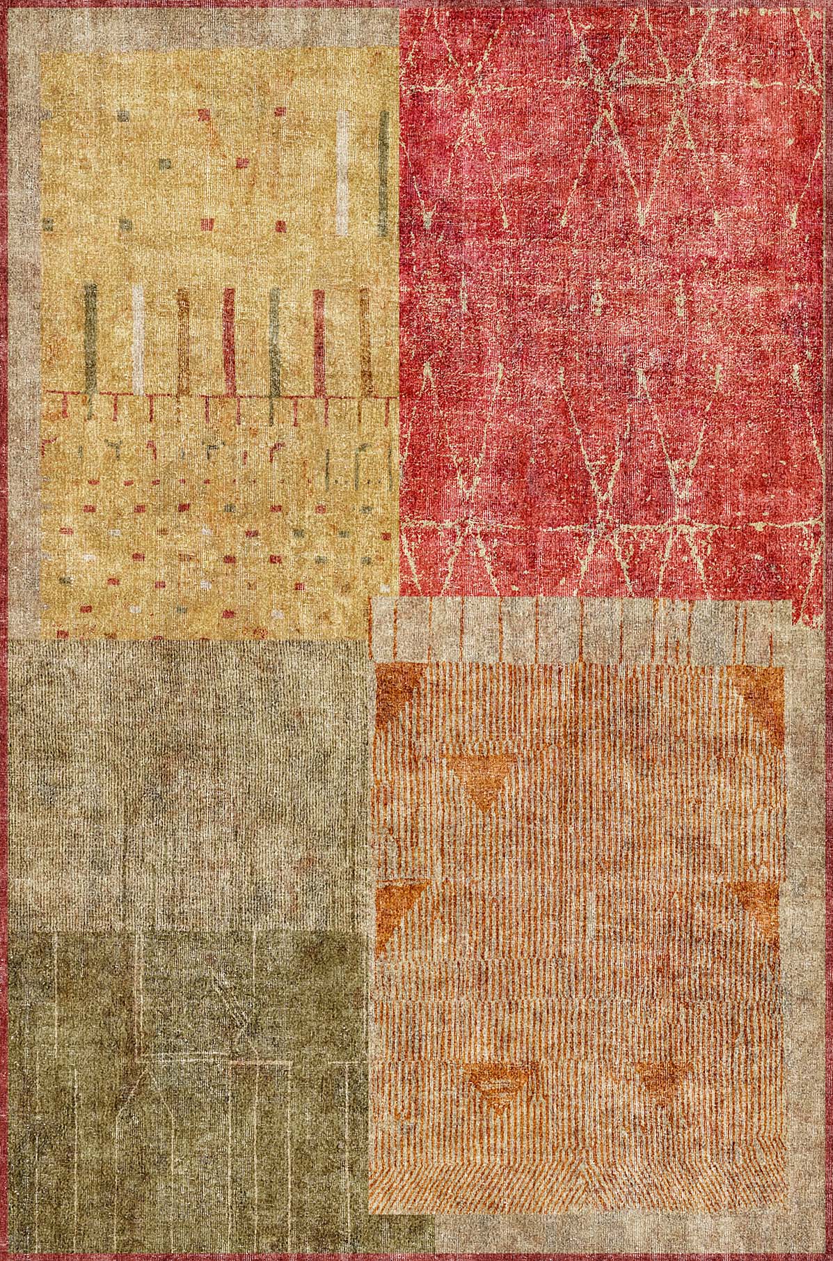 Gabbeh Harvest - Washable Rug - RP2049 (Custom Size)