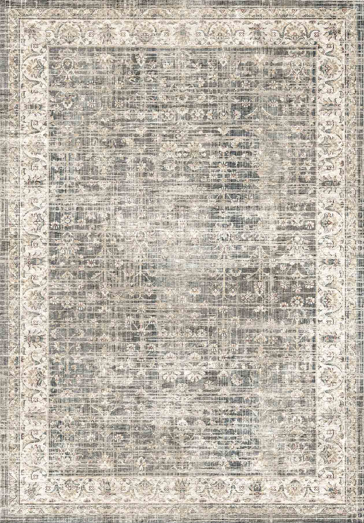 Silver Relic - Washable Rug - RP2058 (Custom Size)