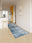 Aegean Wash Navy washable runner rug for hallways and kitchens, low-pile non-slip