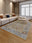Amber Antique rectangular washable rug styled in a modern living space