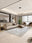 Botanical Panel rectangular washable rug styled in a modern living space