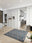 Cypress Night square washable area rug with non-slip backing, machine washable