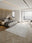 Damask Fog rectangular washable rug styled in a modern living space