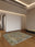Ember Medallion square washable area rug with non-slip backing, machine washable