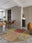 Gabbeh Harvest round washable area rug, machine washable low-pile cotton blend