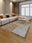 Gabbeh Trail rectangular washable rug styled in a modern living space