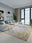 Golden Medallion washable area rug in a styled room, rectangular, low-pile cotton blend