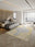 Golden Medallion rectangular washable rug styled in a modern living space