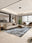 Graphite Wash machine washable rectangular area rug with non-slip backing