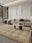 Harlequin Sand rectangular washable rug styled in a modern living space