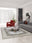 Kerman Pearl washable area rug in a styled room, rectangular, low-pile cotton blend