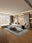 Kerman Pearl machine washable rectangular area rug with non-slip backing