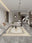 Kerman Pearl rectangular washable rug styled in a modern living space