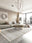 Linen Lines machine washable rectangular area rug with non-slip backing