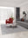 Mauve Mist washable area rug in a styled room, rectangular, low-pile cotton blend