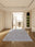 Mauve Mist rectangular washable rug styled in a modern living space