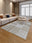 Maze Lines machine washable rectangular area rug with non-slip backing