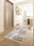 Mid-Century Patch washable runner rug for hallways and kitchens, low-pile non-slip