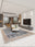 Midnight Caravan washable area rug in a styled room, rectangular, low-pile cotton blend