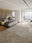 Mocha Fade machine washable rectangular area rug with non-slip backing