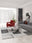 Modernist Blocks machine washable rectangular area rug with non-slip backing