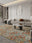 Mosaic Garden washable area rug in a styled room, rectangular, low-pile cotton blend