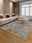 Mosaic Garden machine washable rectangular area rug with non-slip backing