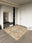 Mosaic Garden square washable area rug with non-slip backing, machine washable