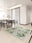 Orchid Grove square washable area rug with non-slip backing, machine washable