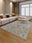 Pastel Anatolia machine washable rectangular area rug with non-slip backing