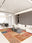 Patchwork Bazaar rectangular washable rug styled in a modern living space