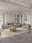 Patchwork Fade washable area rug in a styled room, rectangular, low-pile cotton blend