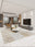 Patchwork Fade machine washable rectangular area rug with non-slip backing