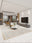 Porcelain Bloom rectangular washable rug styled in a modern living space