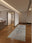 Porcelain Bloom washable runner rug for hallways and kitchens, low-pile non-slip