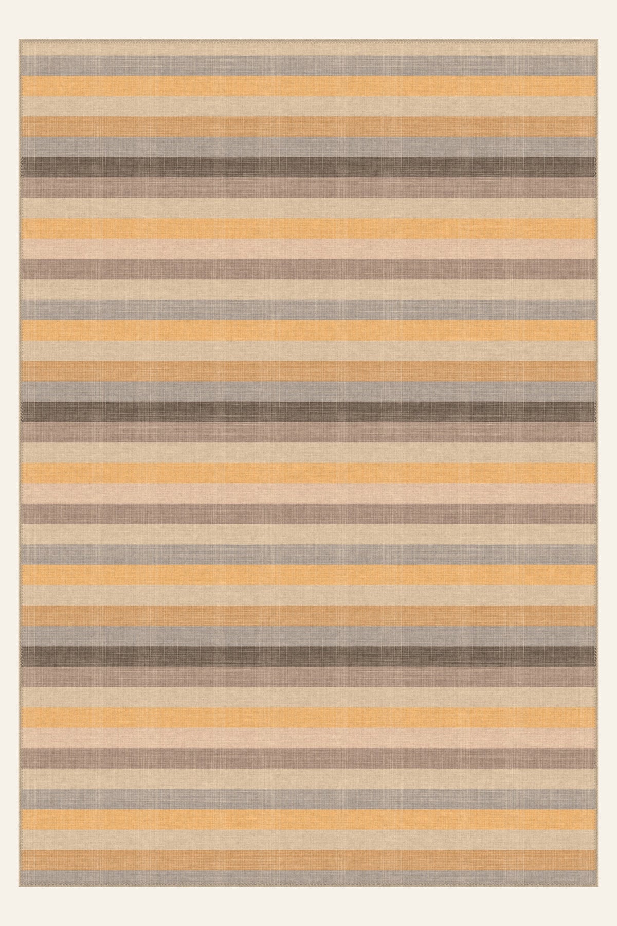 Tappeto lavabile Loom Strata Apricot, forma rettangolare, vista dall'alto