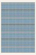 Loom Strata Chambray Blue washable rug, rectangle shape, top view