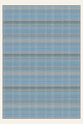 Loom Strata Chambray Blue washable rug, rectangle shape, top view