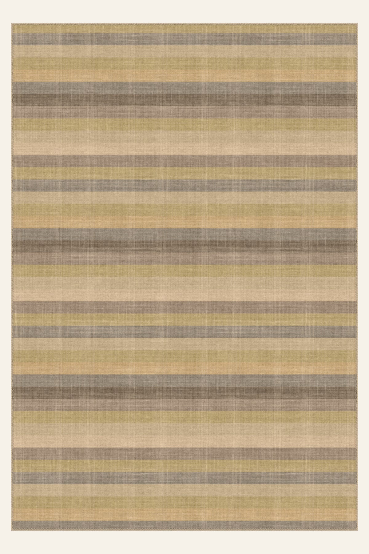 Loom Strata Olive Gold washable rug, rectangle shape, top view