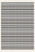 Waschbarer Teppich Loom Strata Pewter, rechteckige Form, Draufsicht