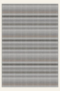 Tappeto lavabile Loom Strata Pewter, forma rettangolare, vista dall'alto