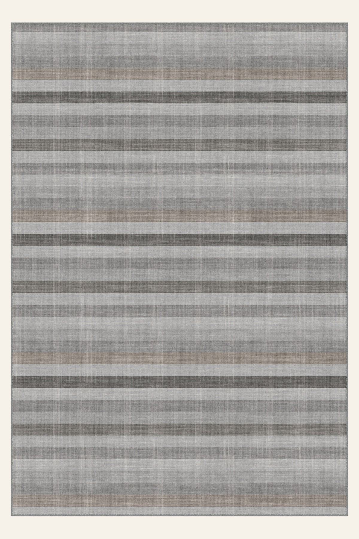 Tappeto lavabile Loom Strata Pewter, forma rettangolare, vista dall'alto