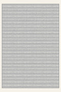 Tappeto lavabile Brush Ribbon Dove Gray, forma rettangolare, vista dall'alto